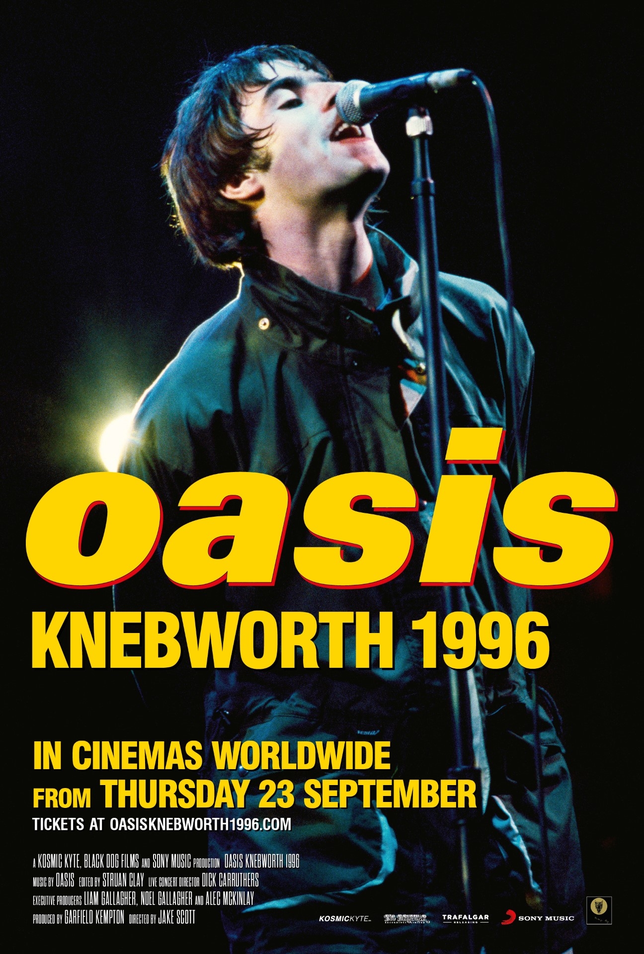Oasis Knebworth 1996 Release date, movie session times