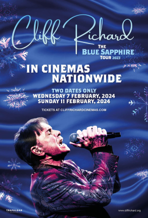 Poster for Cliff Richard: The Blue Sapphire Tour 2023 