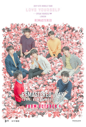 Poster for BTS 2019 ‘LOVE YOURSELF: SPEAK YOURSELF’ LONDON Remastered